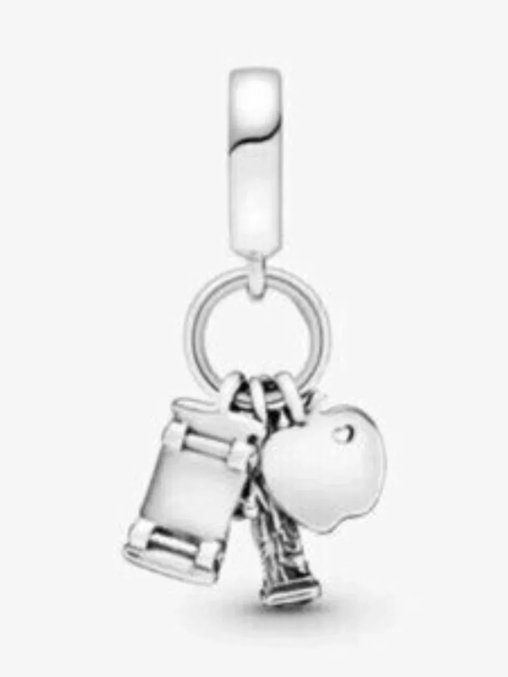 Symbols of New York City Dangle Charm For Pandora Bracelet Sterling Silver